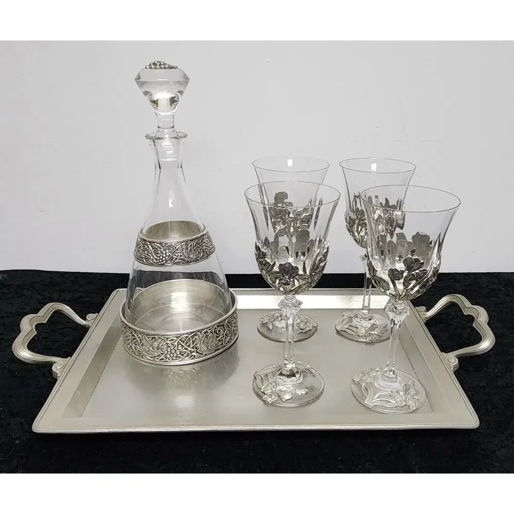 V & A Royal Selangor William Morris Pewter Complete Wine Set